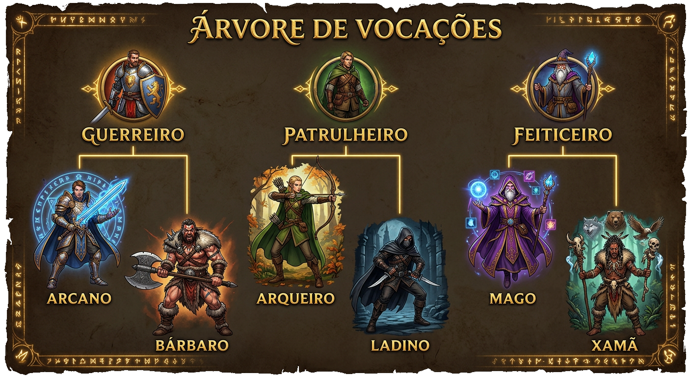 Vocações de Heroes World Online